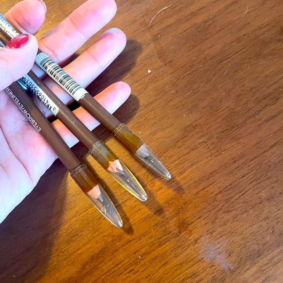 Jordana Makeup Lot Of 3 Jordana Medium Brown Eyebrow Pencils Brow